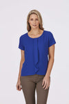 City Collection Womens Cascade S/S Blouse